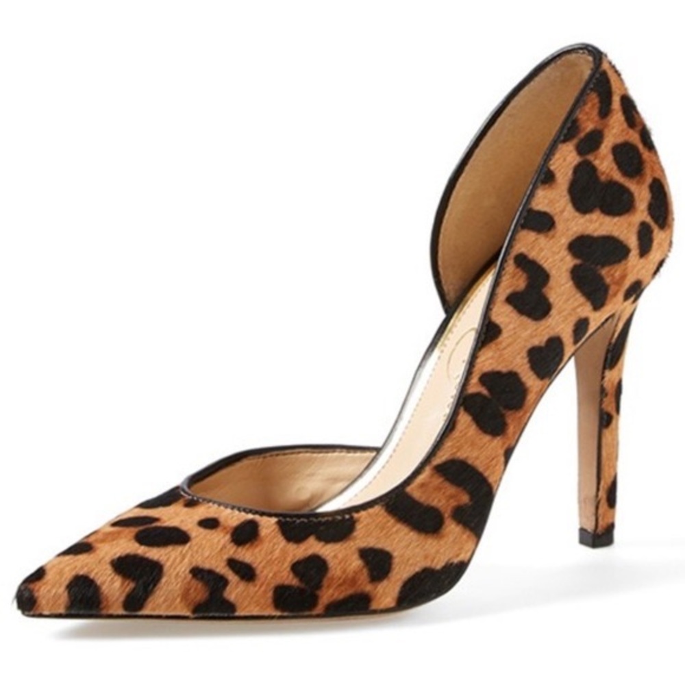 Jessica Simpson Leopard D’orsay Pumps